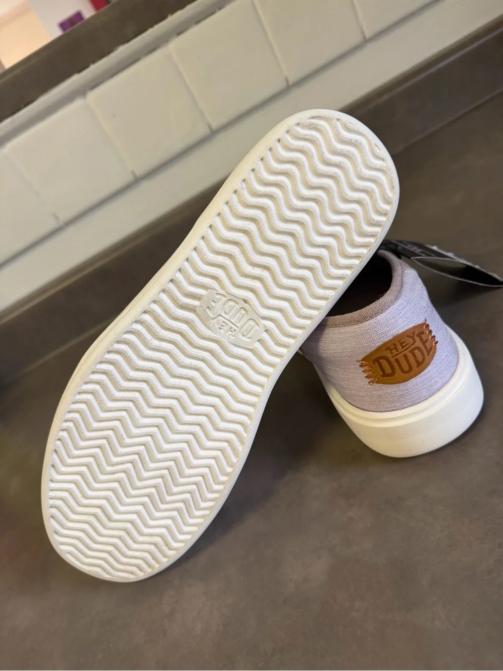 Hey Dude Men’s Slip-On Canvas Shoes in Dusty Lavender